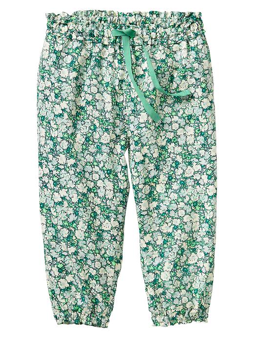 View large product image 1 of 1. Floral drawstring pants