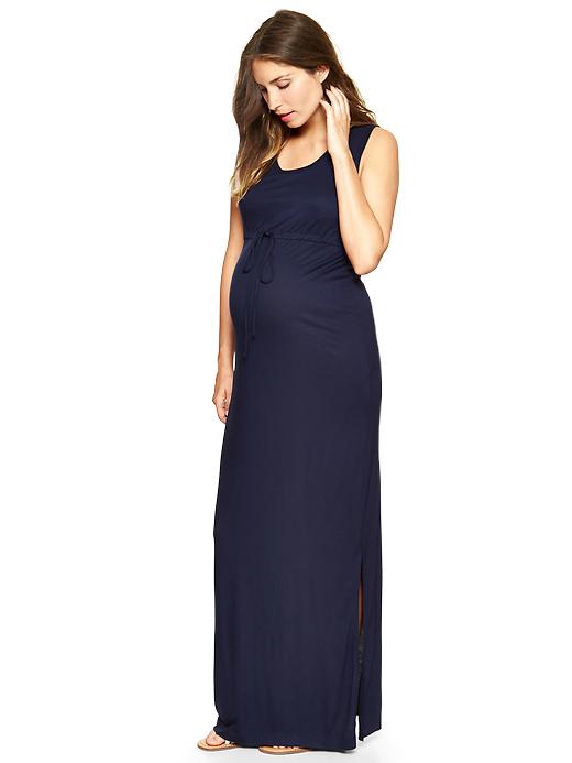 Image number 1 showing, Drawstring maxi dress