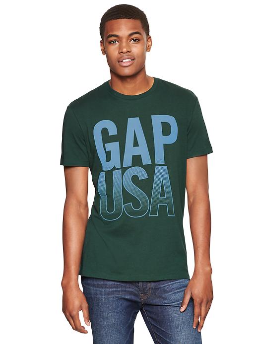 View large product image 1 of 1. Logo USA T-shirt