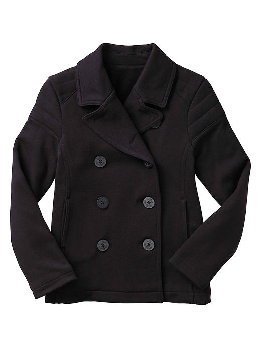 View large product image 1 of 1. Knit schoolgirl peacoat