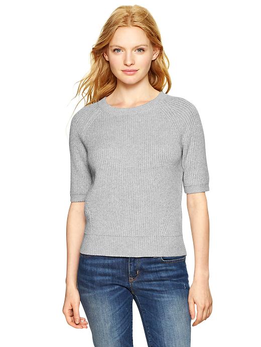 View large product image 1 of 1. Elbow-length shrunken sweater