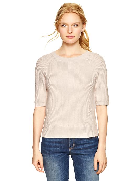 Image number 4 showing, Elbow-length shrunken sweater