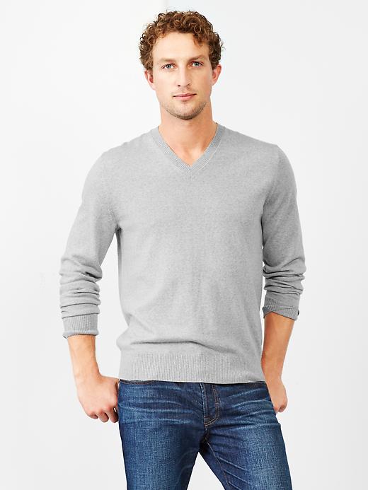 Image number 6 showing, Merino V-neck sweater