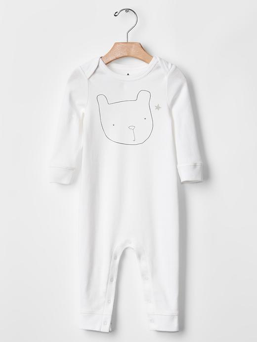 Image number 1 showing, Favorite bear graphic one-piece