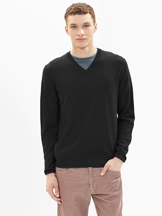 Image number 7 showing, Merino V-neck sweater