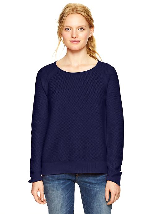 Image number 4 showing, Textural raglan sweater