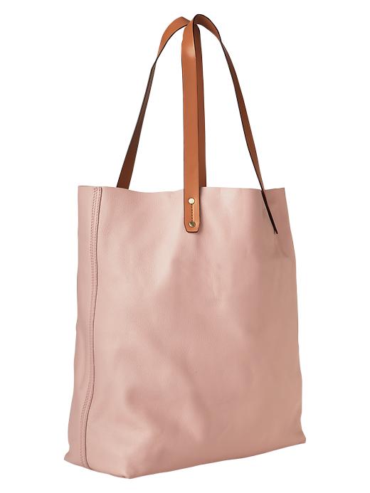 View large product image 1 of 1. Leather tote