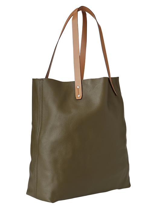 View large product image 1 of 1. Leather tote