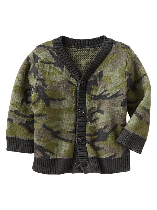 View large product image 1 of 1. Camo cardigan