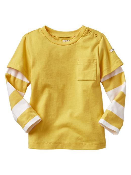 Image number 3 showing, 2-in-1 stripe tee