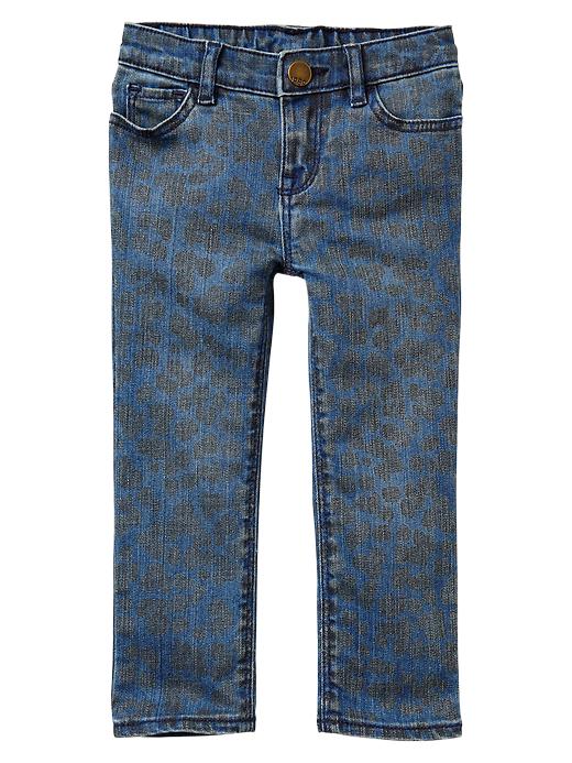 Image number 1 showing, Leopard skinny jeans