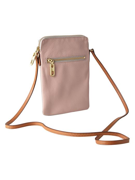View large product image 1 of 2. Leather crossbody bag