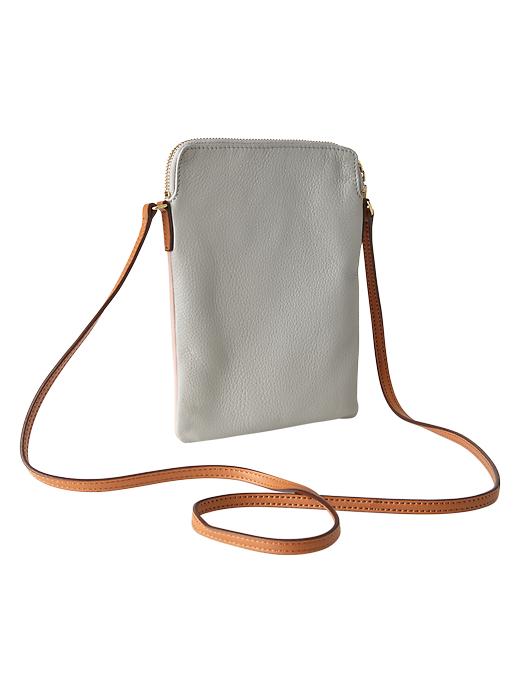 View large product image 2 of 2. Leather crossbody bag