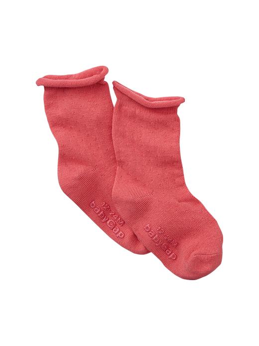 View large product image 1 of 1. Pointelle socks