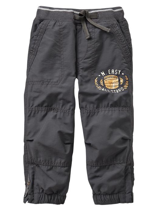 View large product image 1 of 1. Graphic lifestyle pants