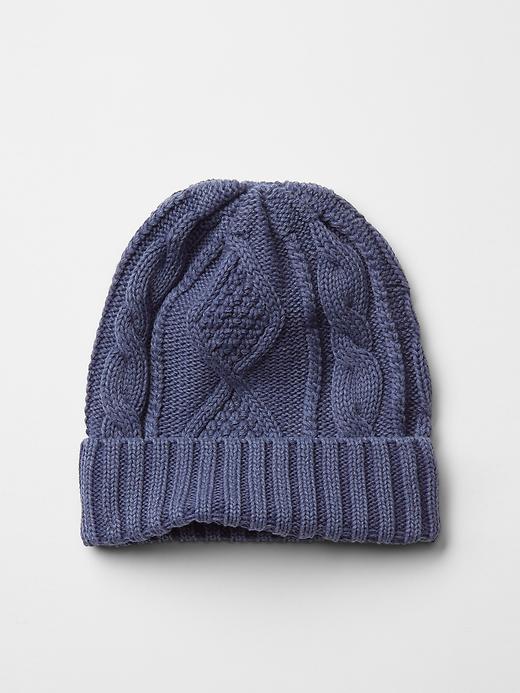 View large product image 1 of 1. Cable knit beanie