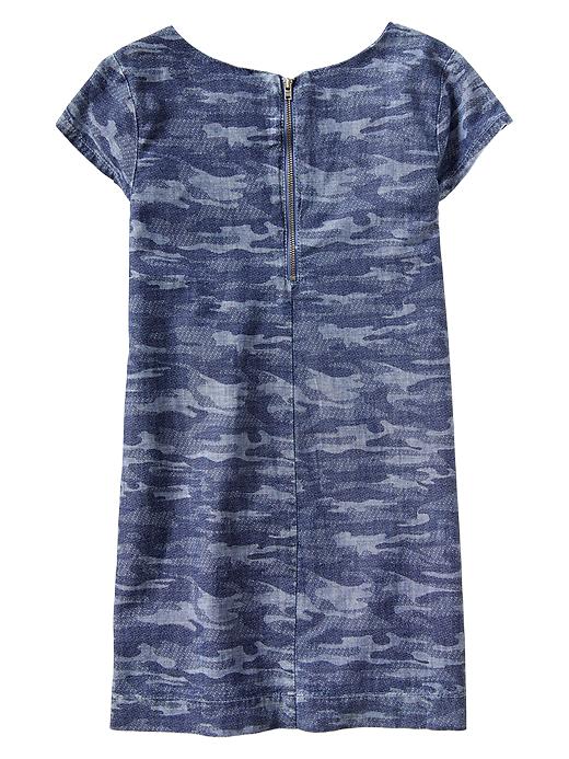 Image number 2 showing, Camo chambray shift dress