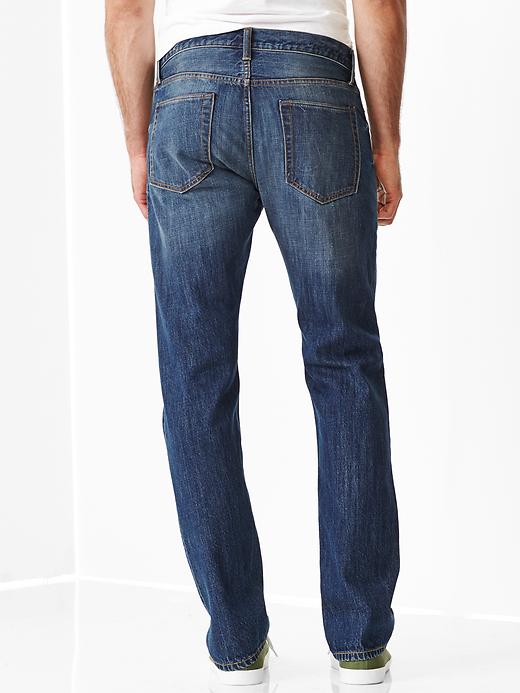 Image number 2 showing, 1969 standard taper fit jeans (worn blue wash)