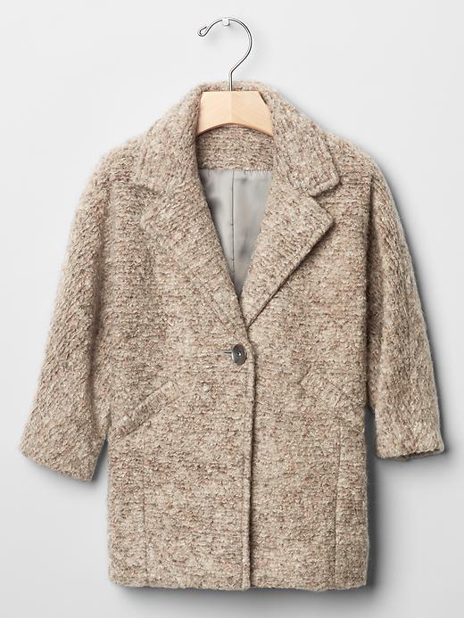 Image number 1 showing, Boucle car coat