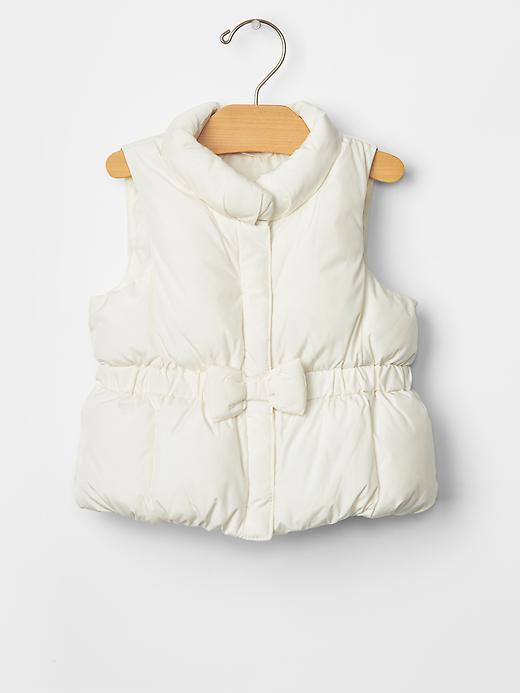 View large product image 1 of 1. Bow puffer vest