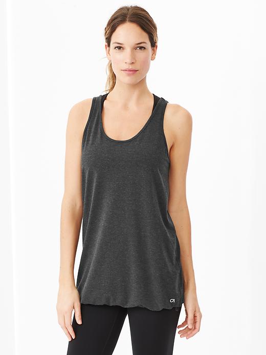 View large product image 1 of 1. GapFit Breathe drawcord tank
