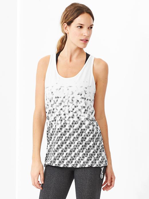 View large product image 1 of 1. GapFit Breathe drawcord tank