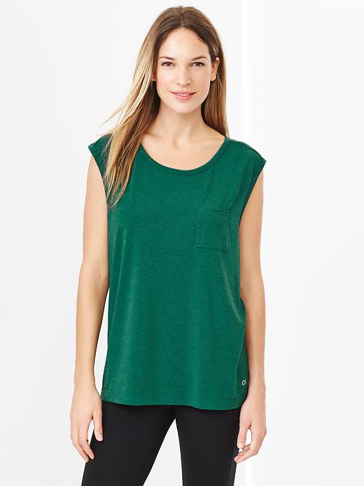 View large product image 1 of 1. GapFit Breathe muscle tee