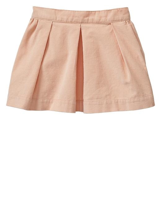 View large product image 1 of 1. Corduroy pleated skirt