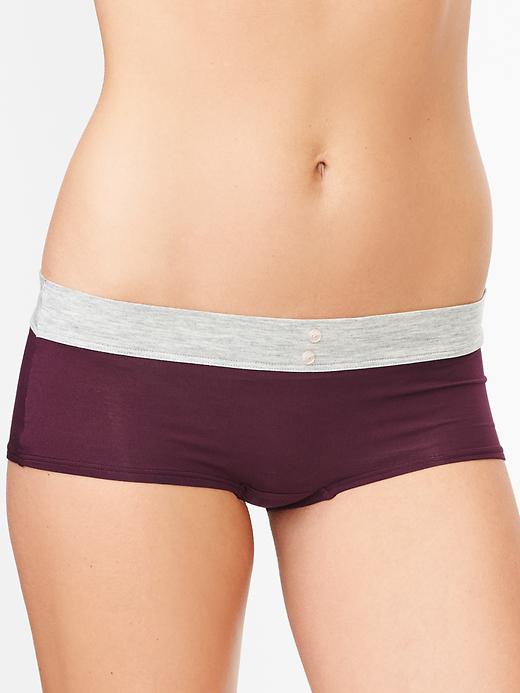 View large product image 1 of 1. Modal ultra low girl shorts