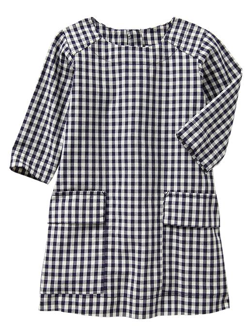 Image number 1 showing, Gingham pocket shift dress