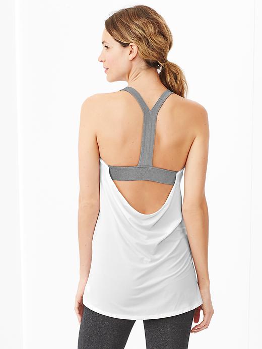 Image number 3 showing, GapFit double-layer scoop-back tank