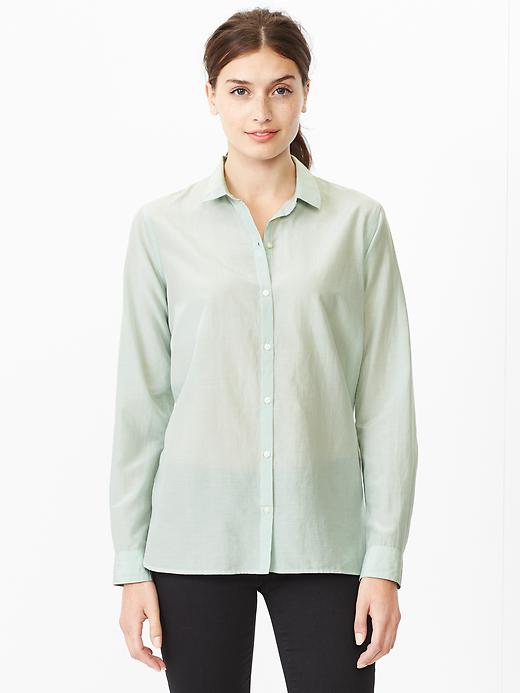 View large product image 1 of 1. Silk cotton shirt