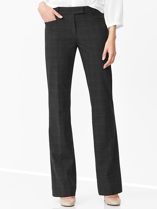 Image number 1 showing, Plaid modern boot pants