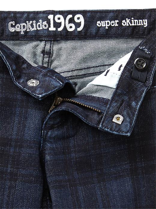 Image number 3 showing, 1969 plaid super skinny jeans