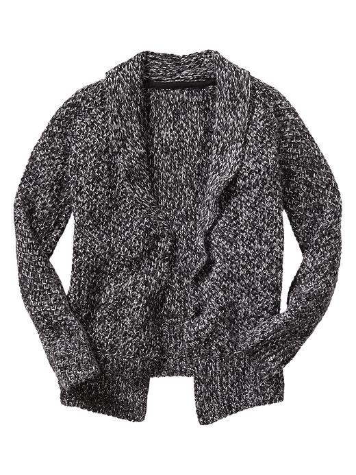Image number 1 showing, Open-front shawl cardigan