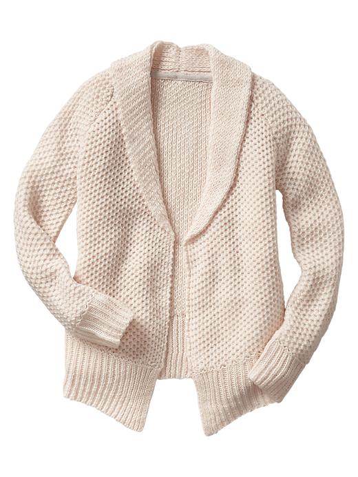 View large product image 1 of 1. Open-front shawl cardigan
