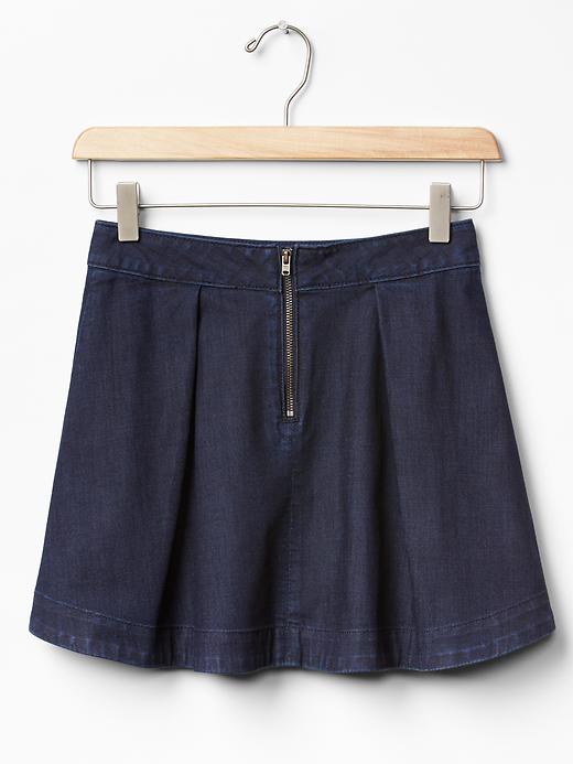 Image number 2 showing, 1969 denim pleated skirt