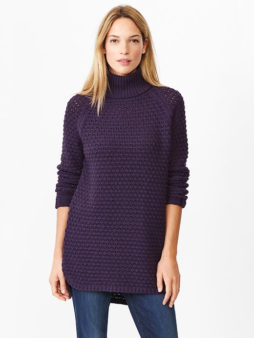 View large product image 1 of 1. Turtleneck sweater tunic