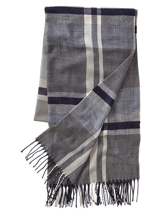 View large product image 1 of 1. Exploded plaid scarf