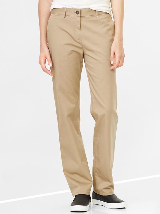 View large product image 1 of 1. Straight khakis