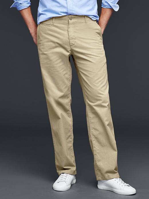 View large product image 1 of 1. Lived-in relaxed khaki