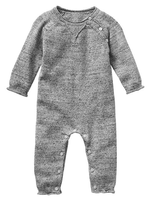 Image number 1 showing, Heathered sweater one-piece