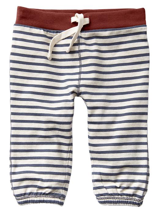 View large product image 1 of 1. Contrast stripe knit pants