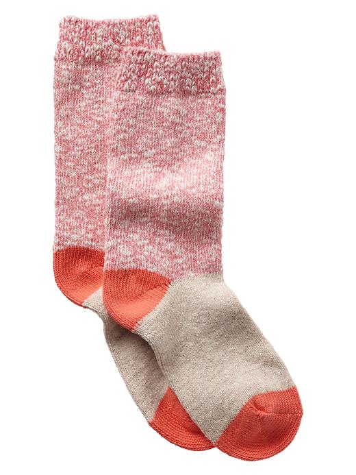View large product image 1 of 1. Cozy colorblock socks