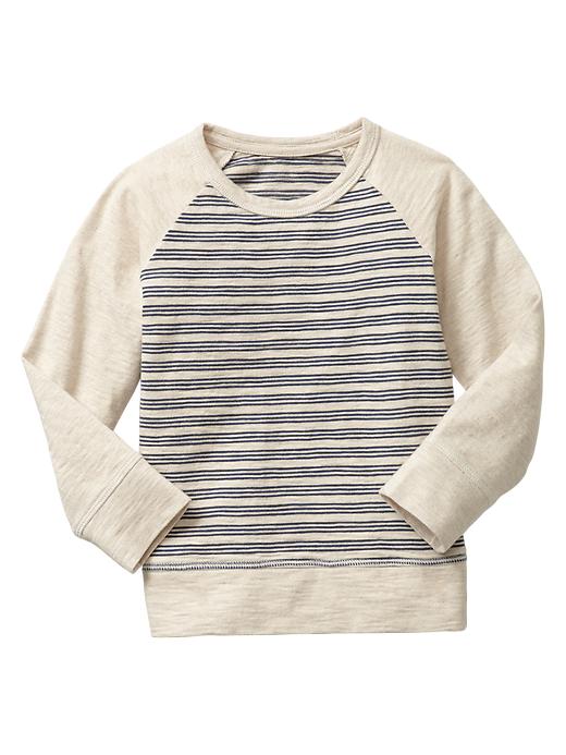 View large product image 1 of 1. Stripe baseball tee