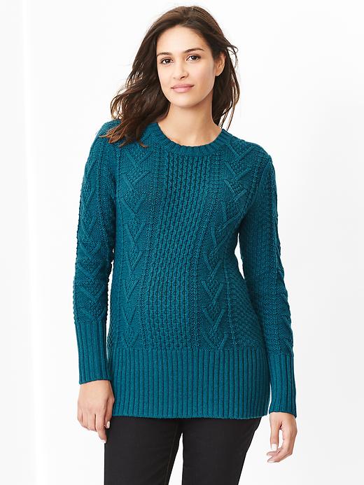 View large product image 1 of 1. Cable knit sweater