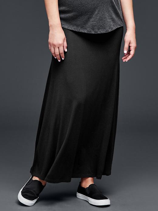 Image number 1 showing, Foldover maxi skirt