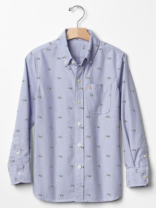 View large product image 1 of 1. JACK SPADE &hearts; GapKids googly eyes oxford shirt