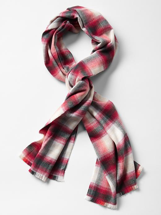 View large product image 1 of 1. Plaid scarf