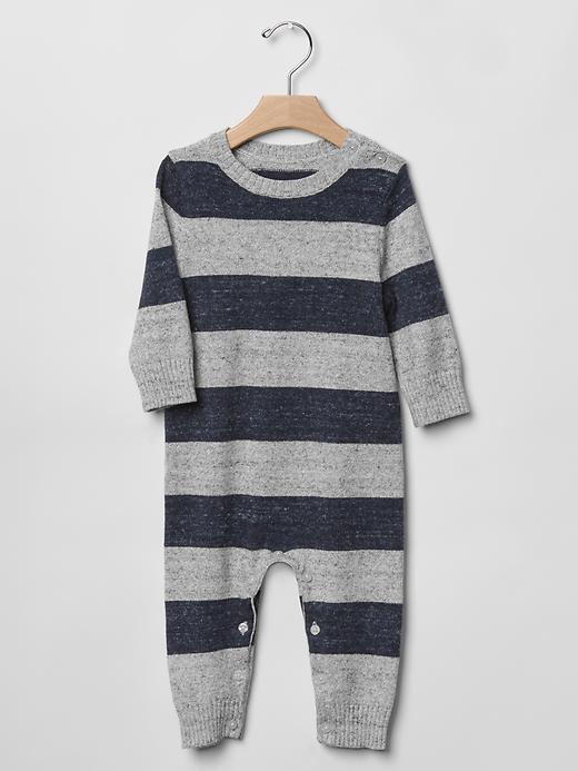 Image number 3 showing, Rugby heathered sweater one-piece